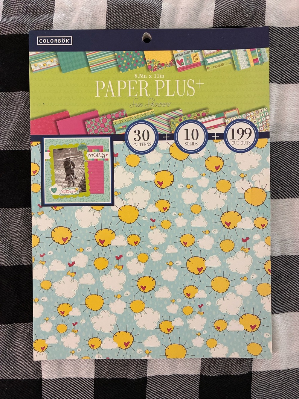 Paper Plus+ Sunshine Scrapbook Paper Pack - Blue & Yellow